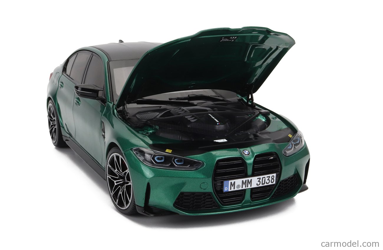 BMW Miniatur M3 (G80), 1:18 (green metallic)