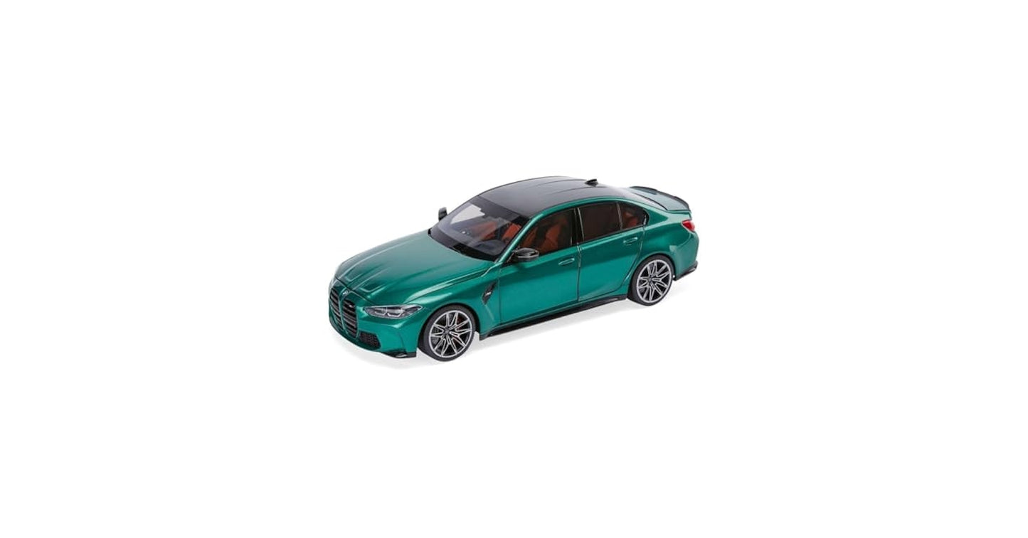 BMW Miniatur M3 (G80), 1:18 (green metallic)