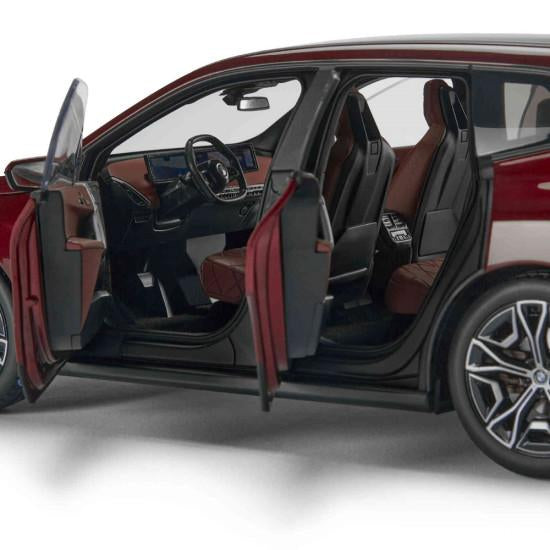 BMW Miniatur iX 1:18 (dunkel rot met)