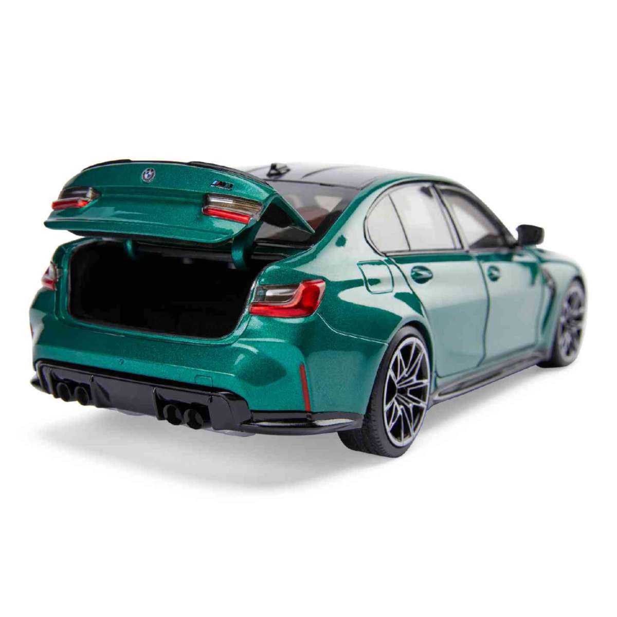 BMW Miniatur M3 (G80), 1:18 (green metallic)