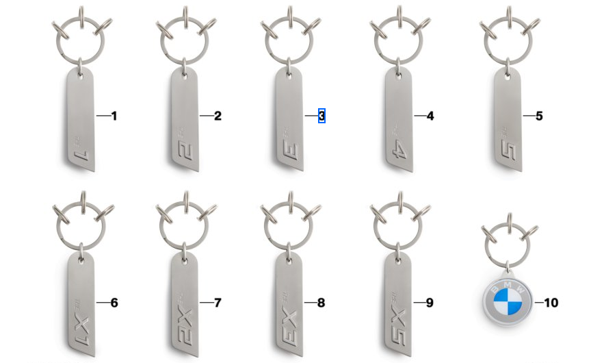 BMW Schlüsselanhänger (Metall)