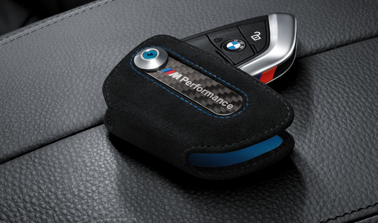 M Performance Schlüsseletui Alcantara/Carbon New Key