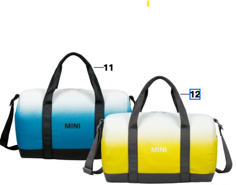 MINI Duffle Bag Gradient (Yellow/Grey)